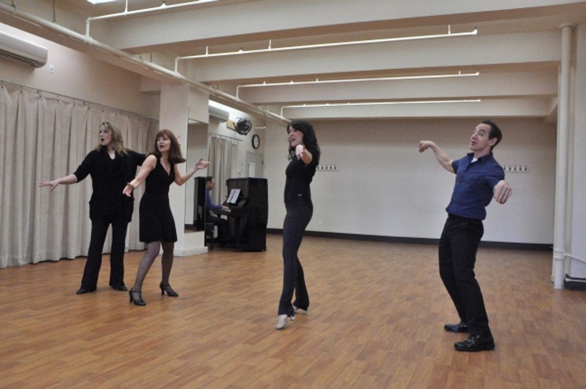 Emily Skinner, Lynne Halliday, Cameron Adams and Jason Graae at 