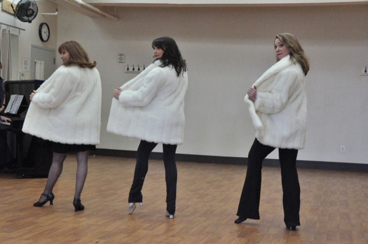 Lynne Halliday, Cameron Adams and Emily Skinner at 