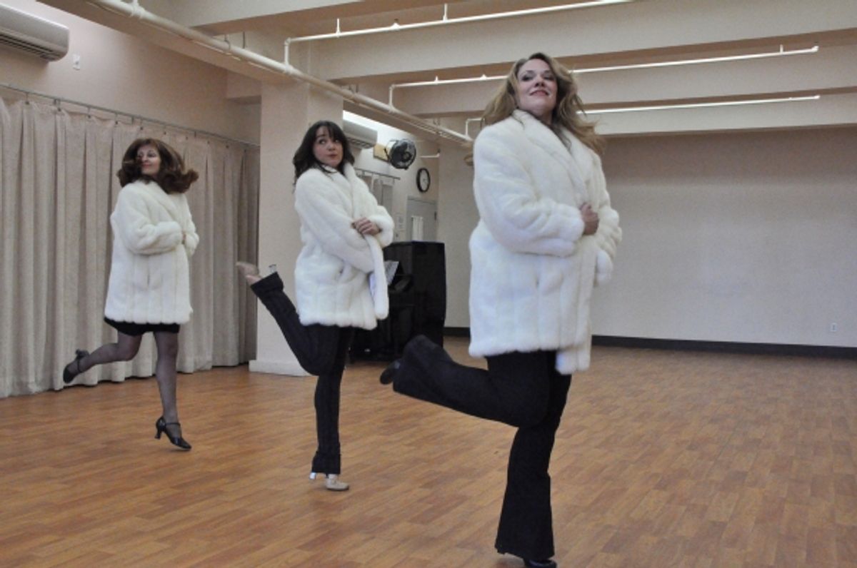 Lynne Halliday, Cameron Adams and Emily Skinner at 