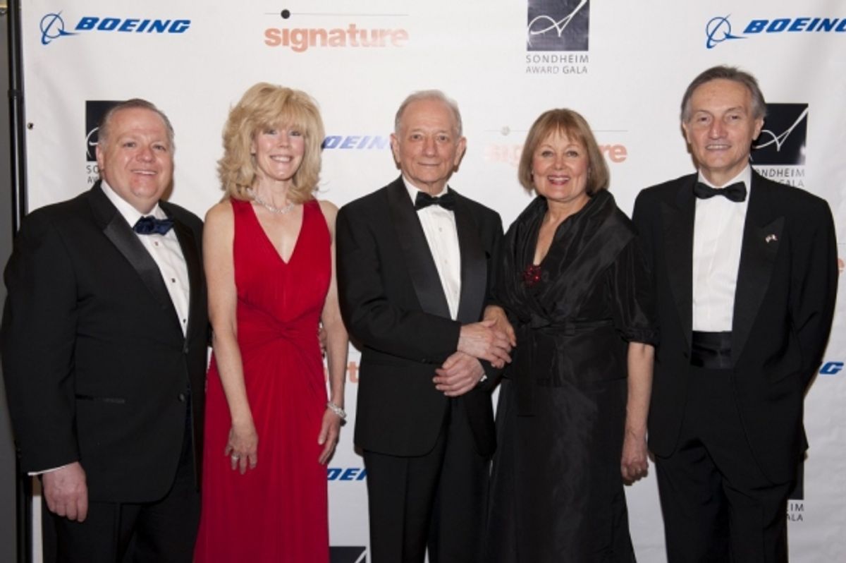 Tim Keating from Boeing, his wife Ann Keating, Jonathan Tunick, Leigh Berry and Italian Ambassador Claudio Bisogniero at 