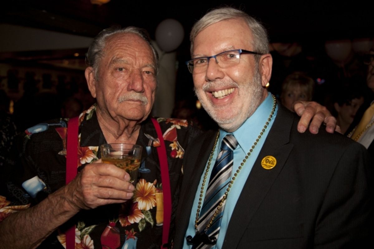 Milt Larsen and Leonard Maltin at 
