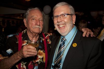 Milt Larsen and Leonard Maltin Photo