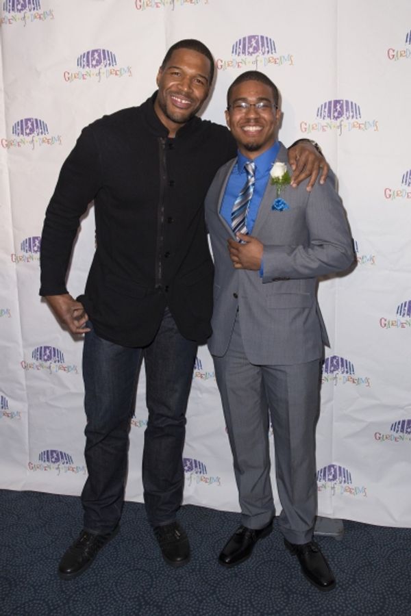 Jeremy Brown, Michael Strahan. Credit: MSG Photos Photo