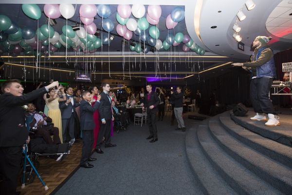 Travie McCoy performs at the Garden of Dreams prom. Credit: MSG Photos Photo