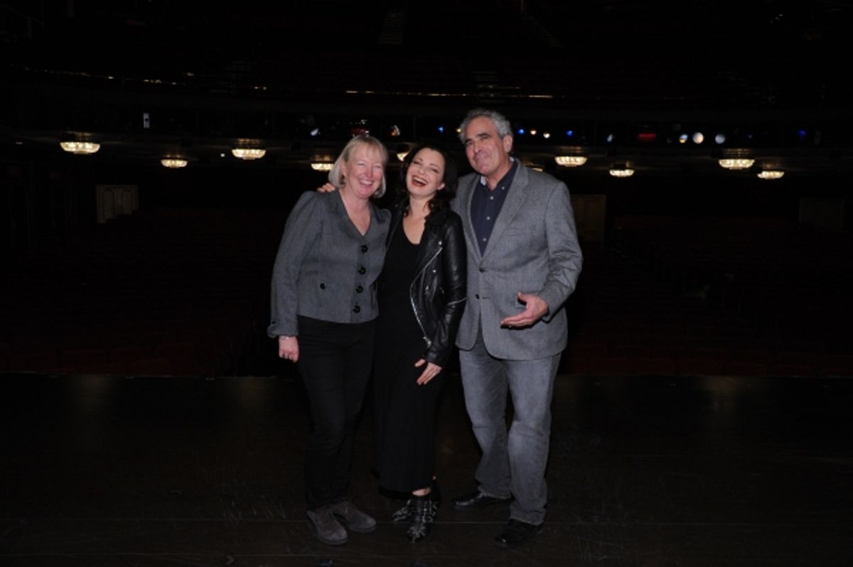 Prudence Fraser, Fran Drescher, Robert Sternin at 