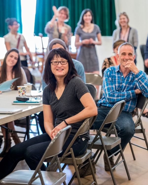 Playwright Kimber Lee and director Neel Keller Photo