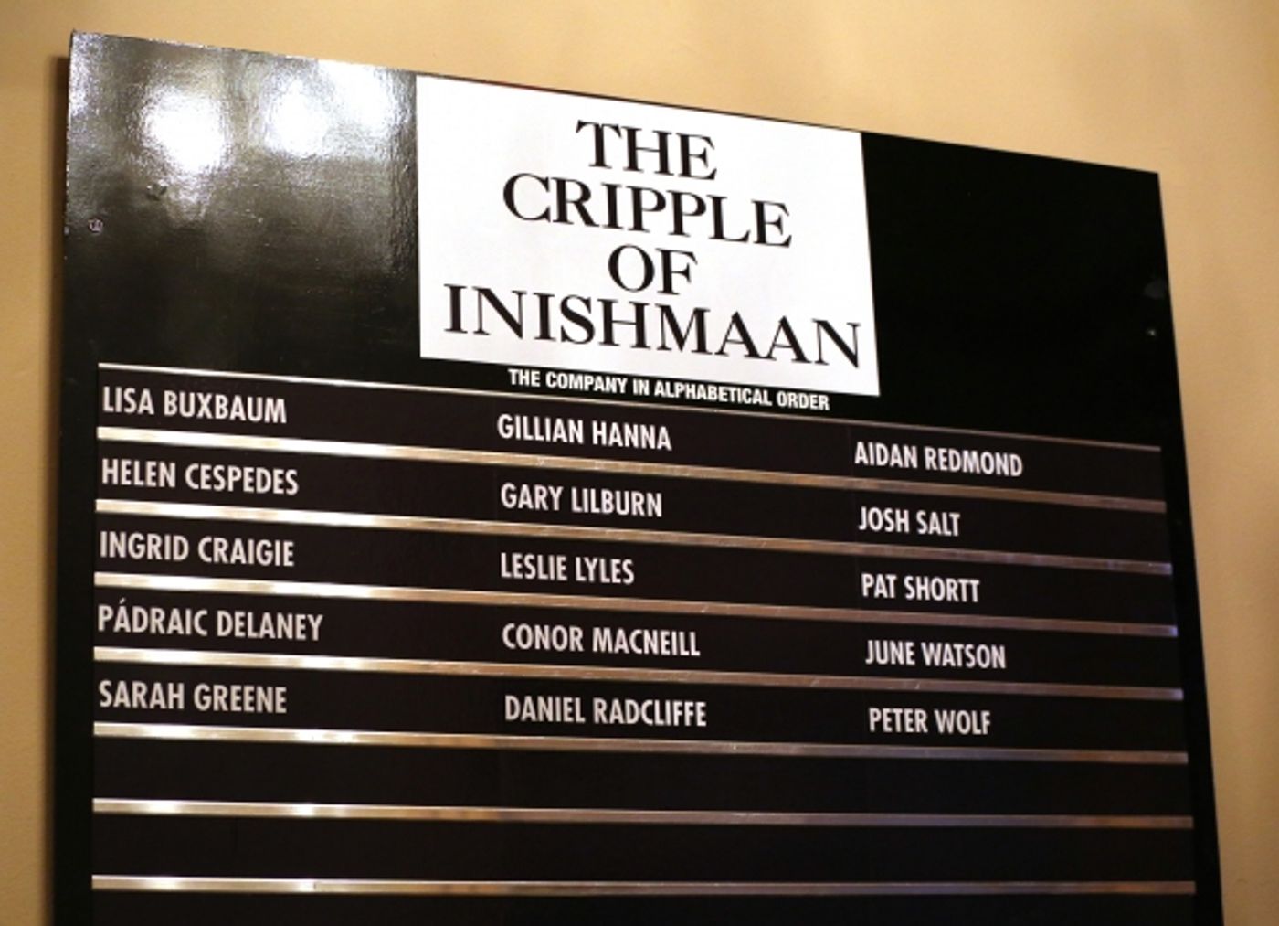 Photo Coverage: He's Back! Daniel Radcliffe & Cast Kick Off THE CRIPPLE OF INISHMAAN Previews on Broadway Image