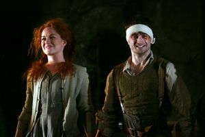 Sarah Greene and Daniel Radcliffe Photo
