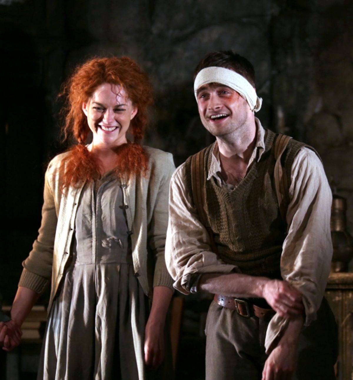 Sarah Greene and Daniel Radcliffe at 