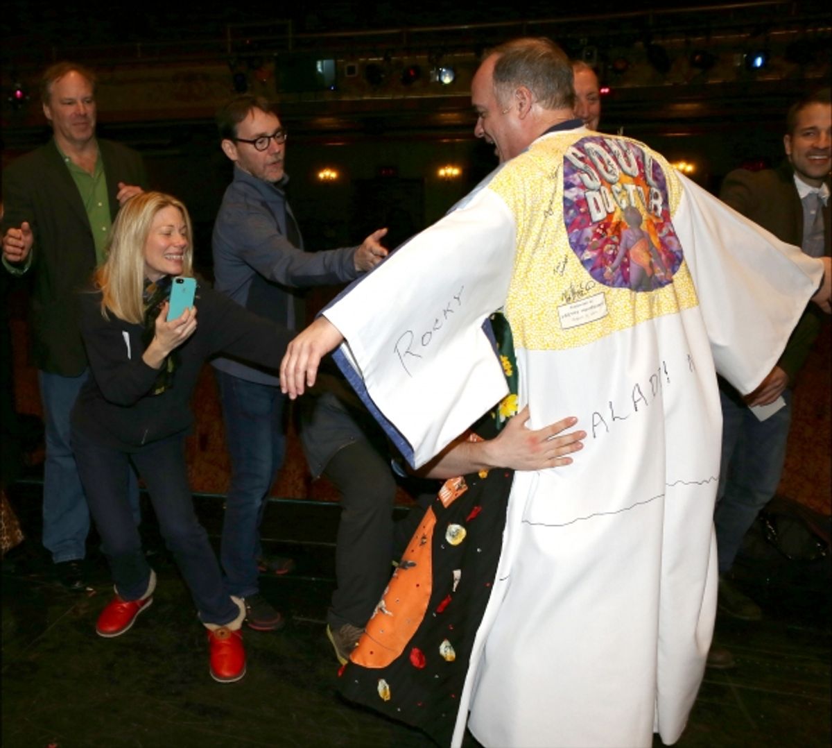 Kevin Ligon with Marin Mazzie and company at 