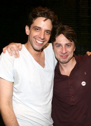 Nick Cordero and Zach Braff @ BroadwayWorld Nick Cordero and Zach Braff Photo
