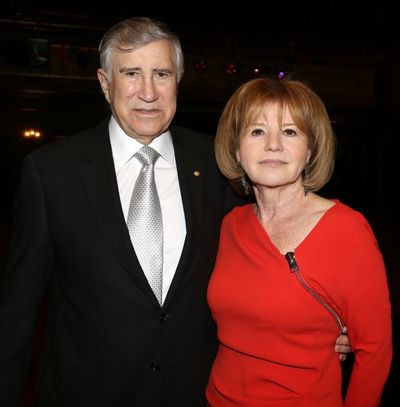 Producer Letty Aaronson with her boyfriend Photo