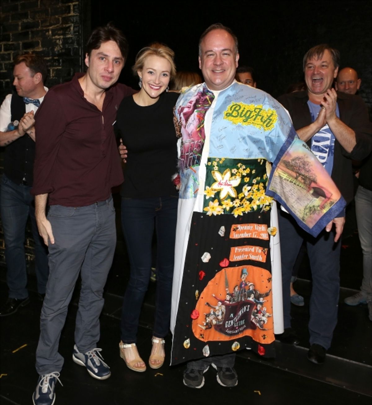 Zach Braff, Betsy Wolfe, Kevin Ligon and Jim Borstelmann at 
