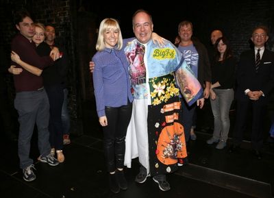 Zach Braff, Betsy Wolfe, Helene Yorke, Kevin Ligon, Jim Borstelmann and William Ivey  Photo