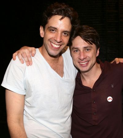 Nick Cordero and Zach Braff Photo