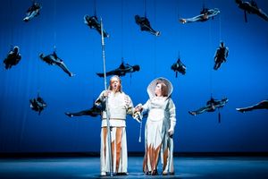 Iain Paterson as Wotan & Jamie Barton as Fricka. Photo