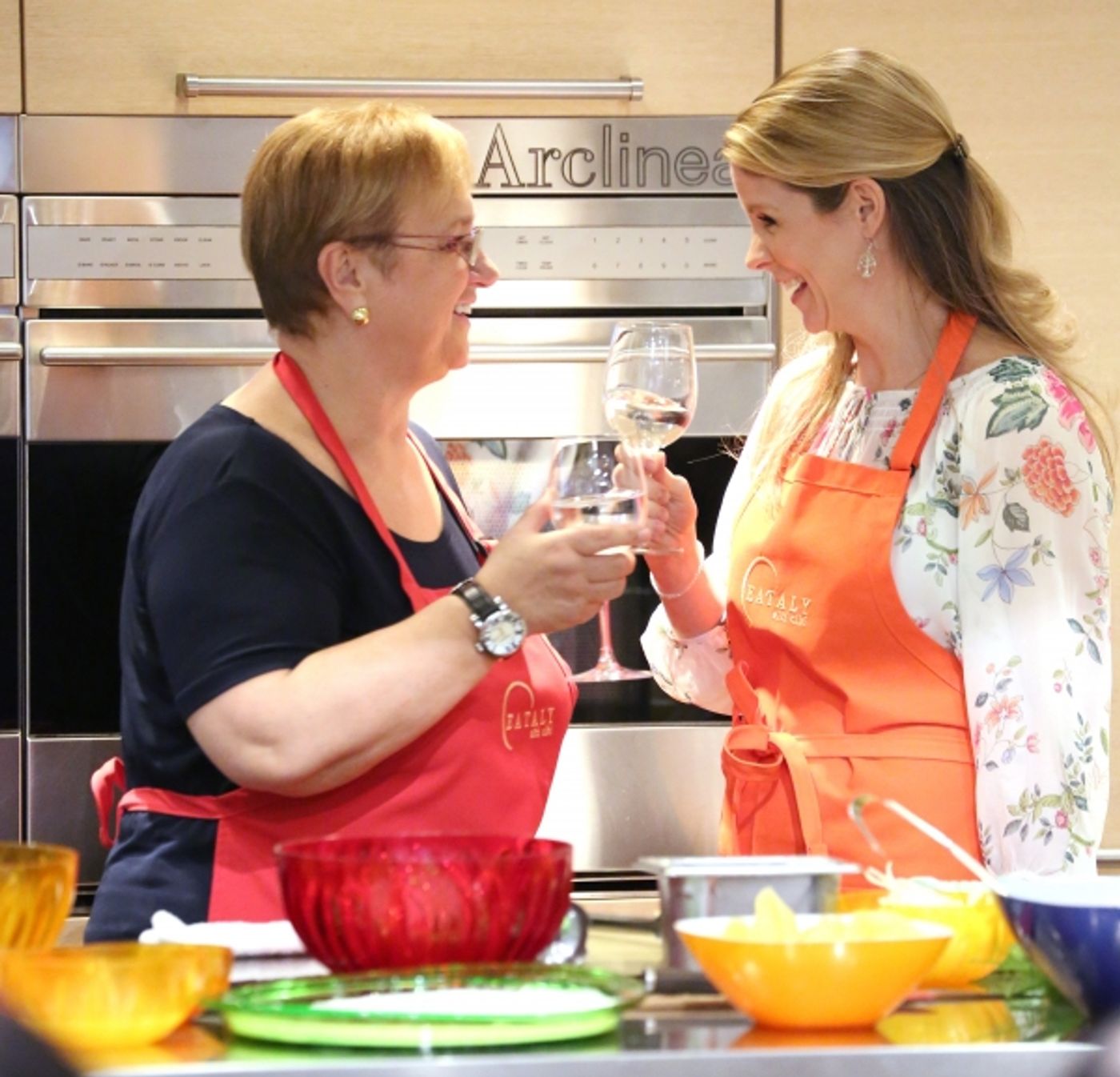 Photo Coverage: Chef Lidia Bastianich Cooks with BRIDGES OF MADISON COUNTY's Kelli O'Hara at Eataly  Image