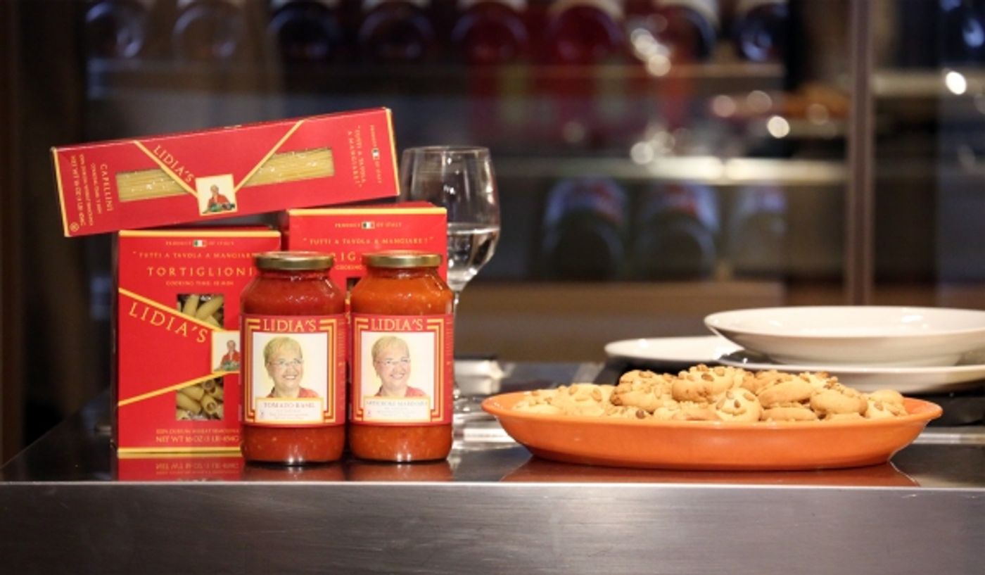 Photo Coverage: Chef Lidia Bastianich Cooks with BRIDGES OF MADISON COUNTY's Kelli O'Hara at Eataly  Image