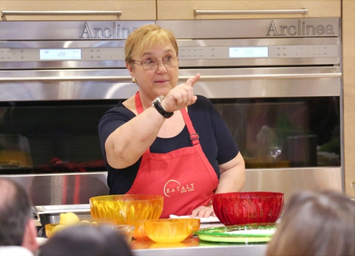 Photo Coverage: Chef Lidia Bastianich Cooks with BRIDGES OF MADISON COUNTY's Kelli O'Hara at Eataly  Image