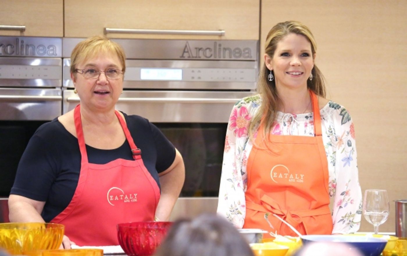 Photo Coverage: Chef Lidia Bastianich Cooks with BRIDGES OF MADISON COUNTY's Kelli O'Hara at Eataly  Image