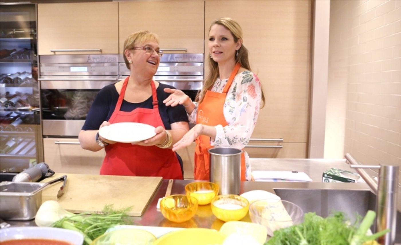 Photo Coverage: Chef Lidia Bastianich Cooks with BRIDGES OF MADISON COUNTY's Kelli O'Hara at Eataly  Image