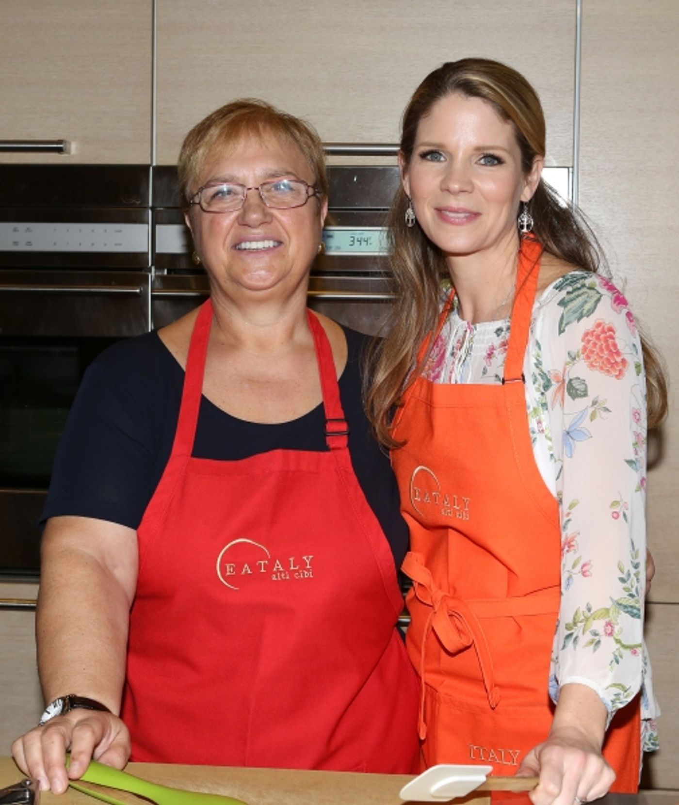 Photo Coverage: Chef Lidia Bastianich Cooks with BRIDGES OF MADISON COUNTY's Kelli O'Hara at Eataly  Image