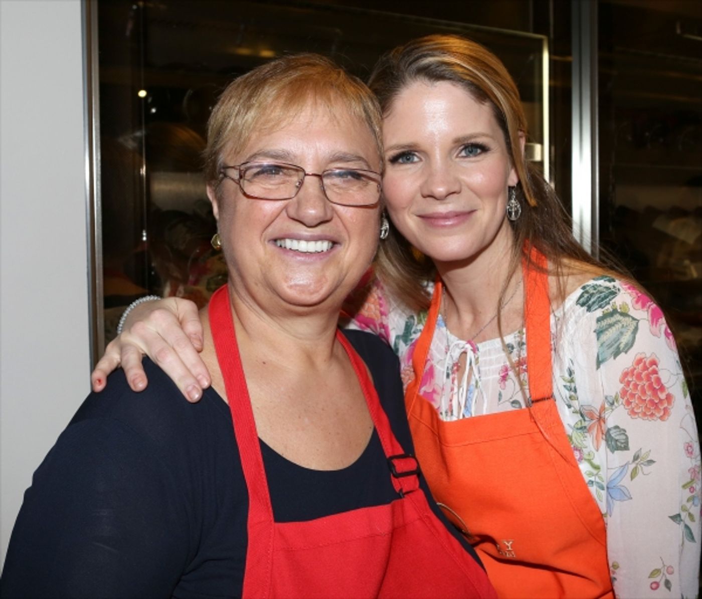 Photo Coverage: Chef Lidia Bastianich Cooks with BRIDGES OF MADISON COUNTY's Kelli O'Hara at Eataly  Image