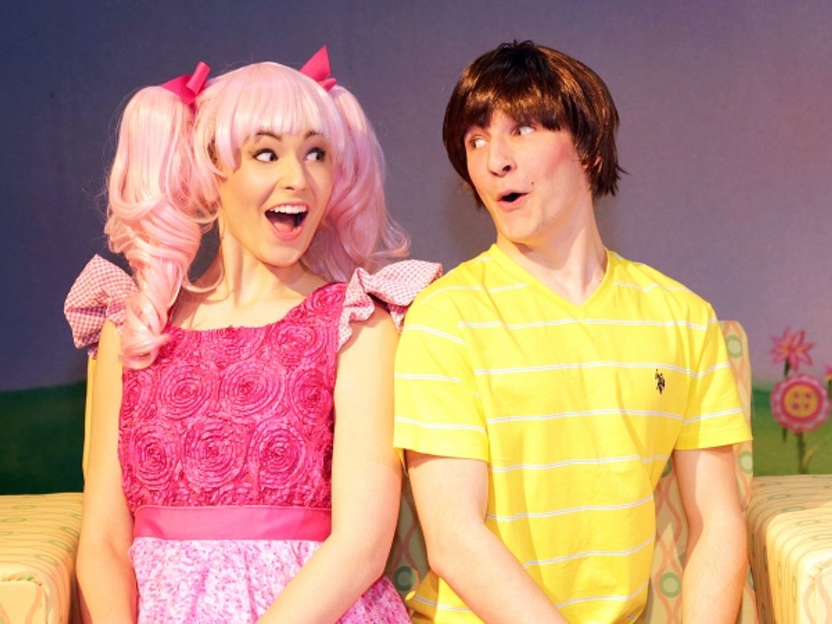 Halen Becker is Pinkalicious and Connor Bredbeck is her brother, Peter Pinkerton at 