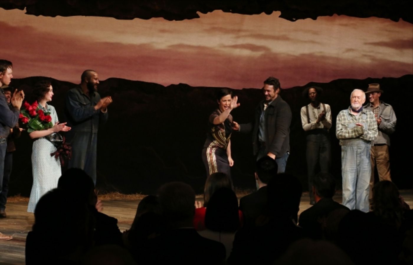 Photo Coverage: James Franco, Chris O'Dowd & OF MICE AND MEN Company Take Opening Night Bows! Photo Coverage: James Franco, Chris O'Dowd & OF MICE AND MEN Company Take Opening Night Bows! Image