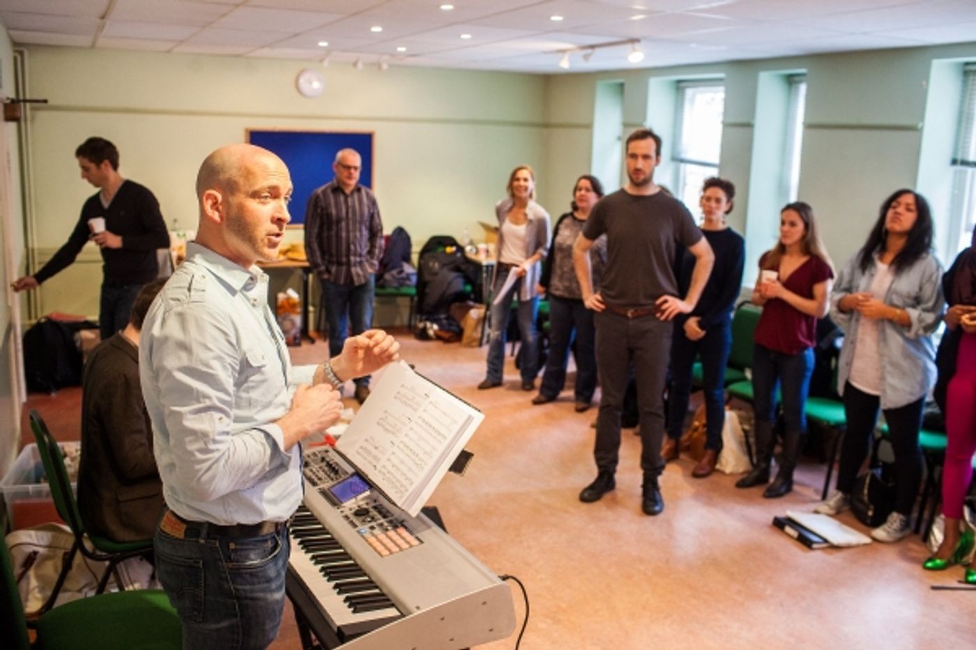 Photo Coverage: THE PAJAMA GAME In Rehearsals, Starring Xavier and Riding! Photo Coverage: THE PAJAMA GAME In Rehearsals, Starring Xavier and Riding! Image