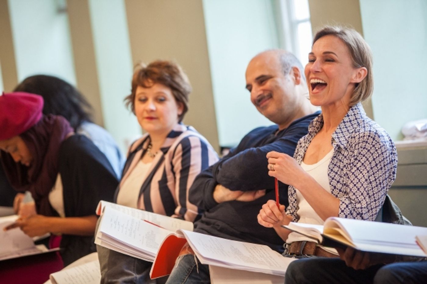 Photo Coverage: THE PAJAMA GAME In Rehearsals, Starring Xavier and Riding! Photo Coverage: THE PAJAMA GAME In Rehearsals, Starring Xavier and Riding! Image