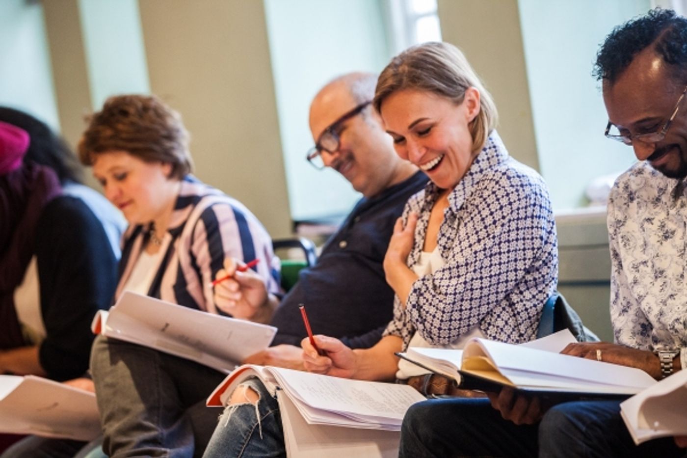 Photo Coverage: THE PAJAMA GAME In Rehearsals, Starring Xavier and Riding! Photo Coverage: THE PAJAMA GAME In Rehearsals, Starring Xavier and Riding! Image