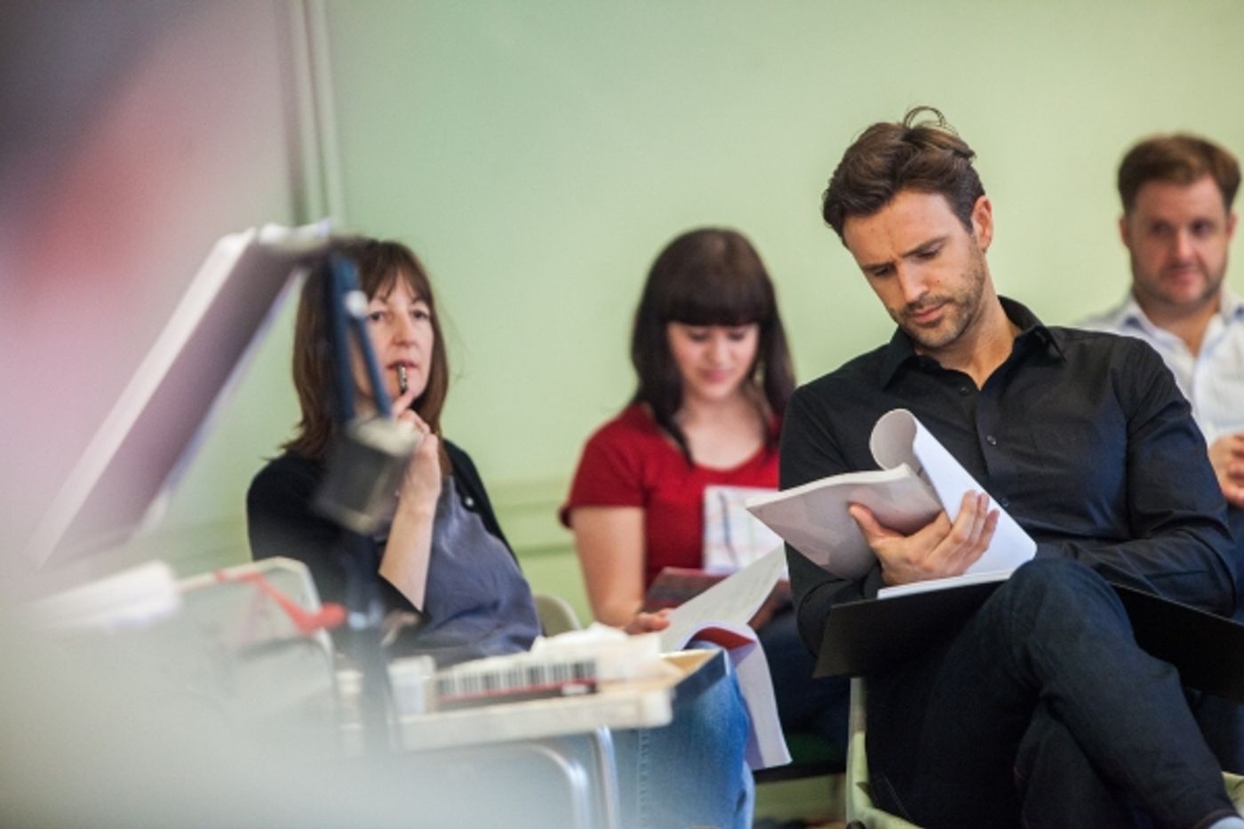 Photo Coverage: THE PAJAMA GAME In Rehearsals, Starring Xavier and Riding! Photo Coverage: THE PAJAMA GAME In Rehearsals, Starring Xavier and Riding! Image