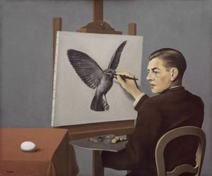RenÃ'Â© Magritte (Belgian, 1898Ã¢â‚¬â€"1967). Clairvoyance (La Clairvoy Photo