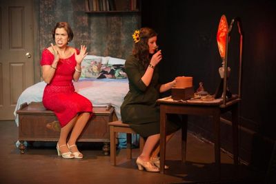 Bianca Bryan as Blanche DuBois and Lauren Marie Hafner as Stella Kowalski Photo
