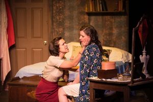 Bianca Bryan as Blanche DuBois and Lauren Marie Hafner as Stella Kowalski Photo