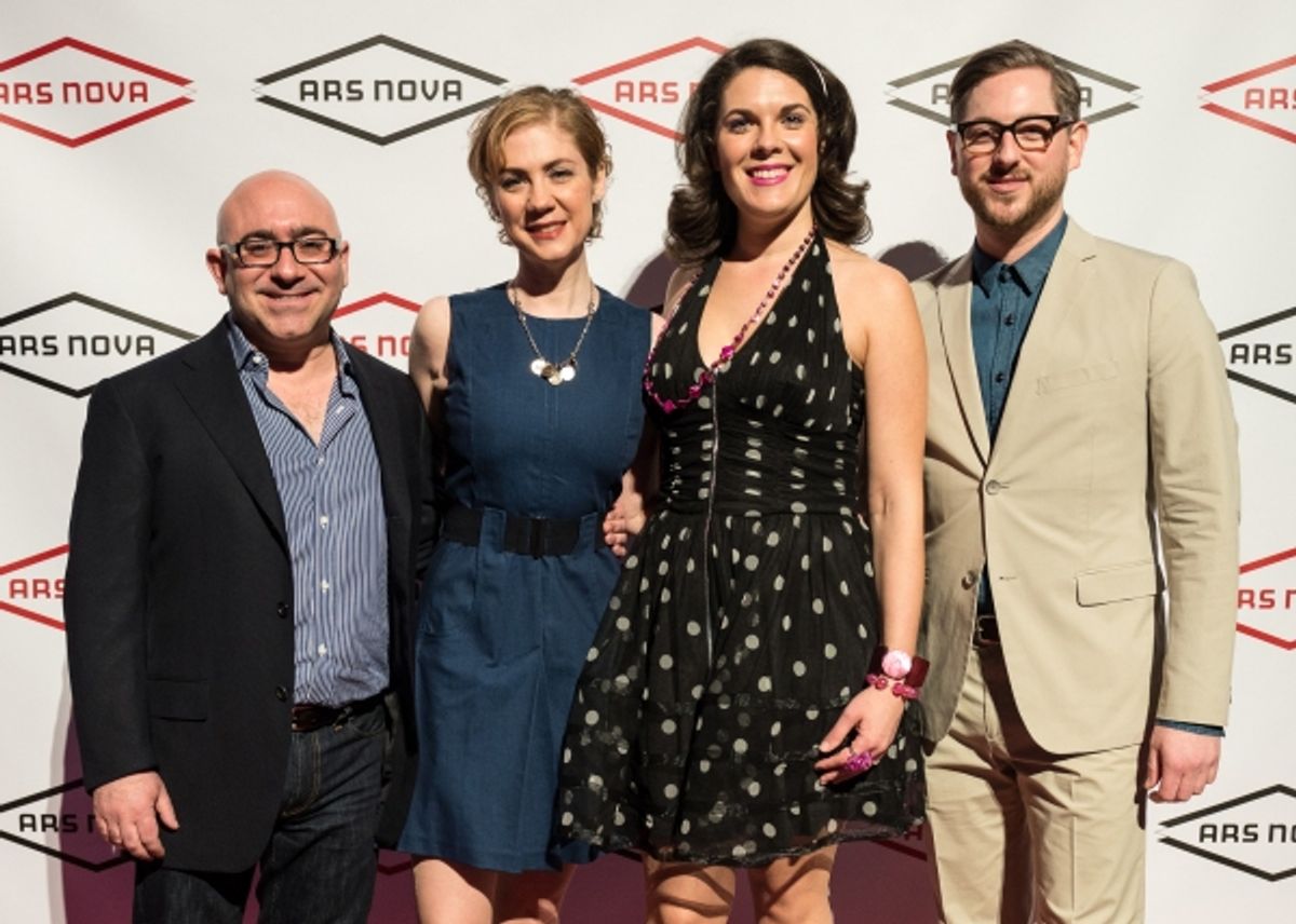 Jon Steingart, Co-Founder of Ars Nova / Jenny Steingart, Co-Founder and Board President of Ars Nova / Renee Blinkwolt, Ars Nova Managing Director / Jason Eagan, Ars Nova Artistic Director.  Photo credit: Ben Arons. at 
