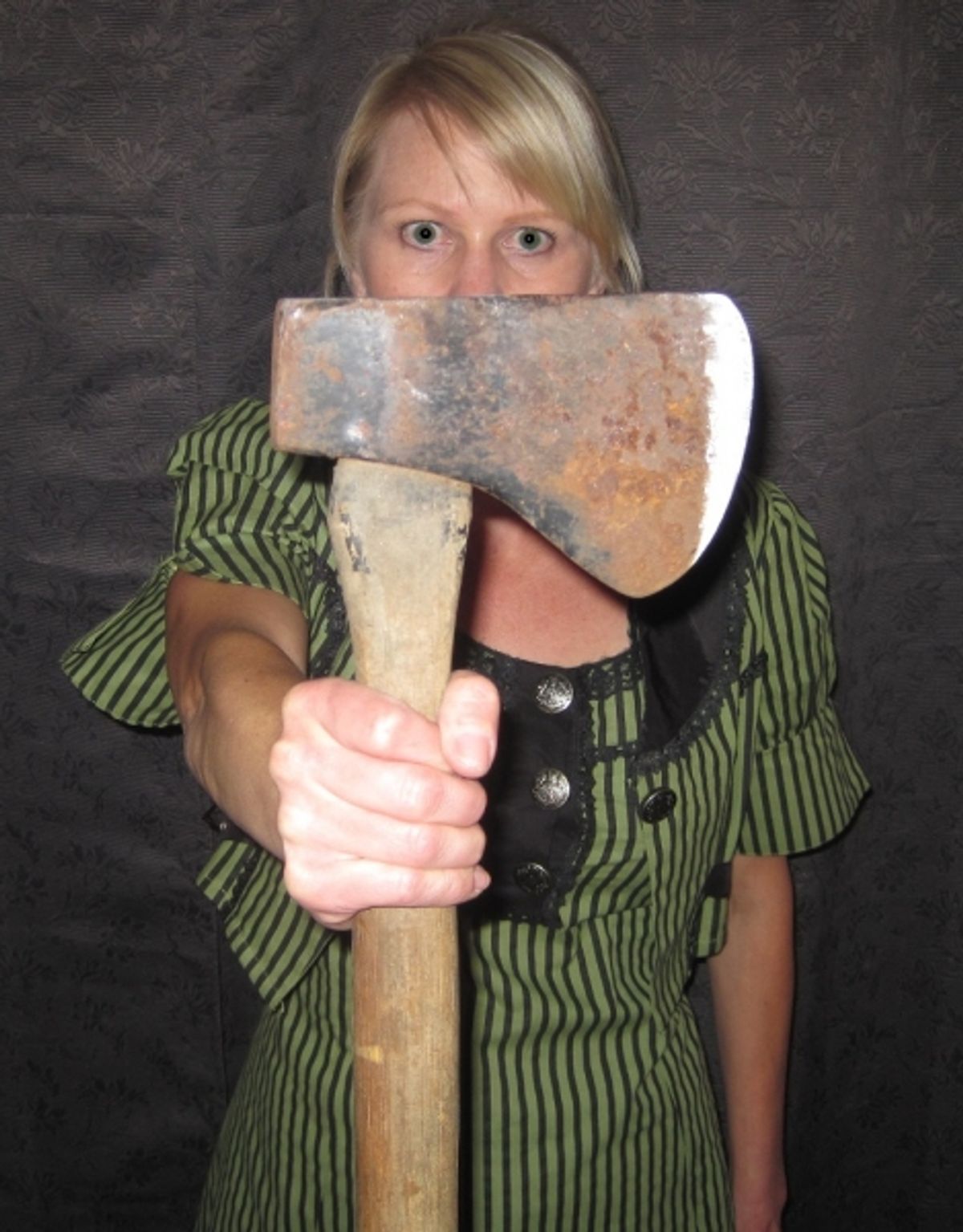 Meg Wallace as Lizzie Borden on the day of the fateful murders. at 