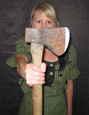 Meg Wallace as Lizzie Borden on the day of the fateful murders. Photo