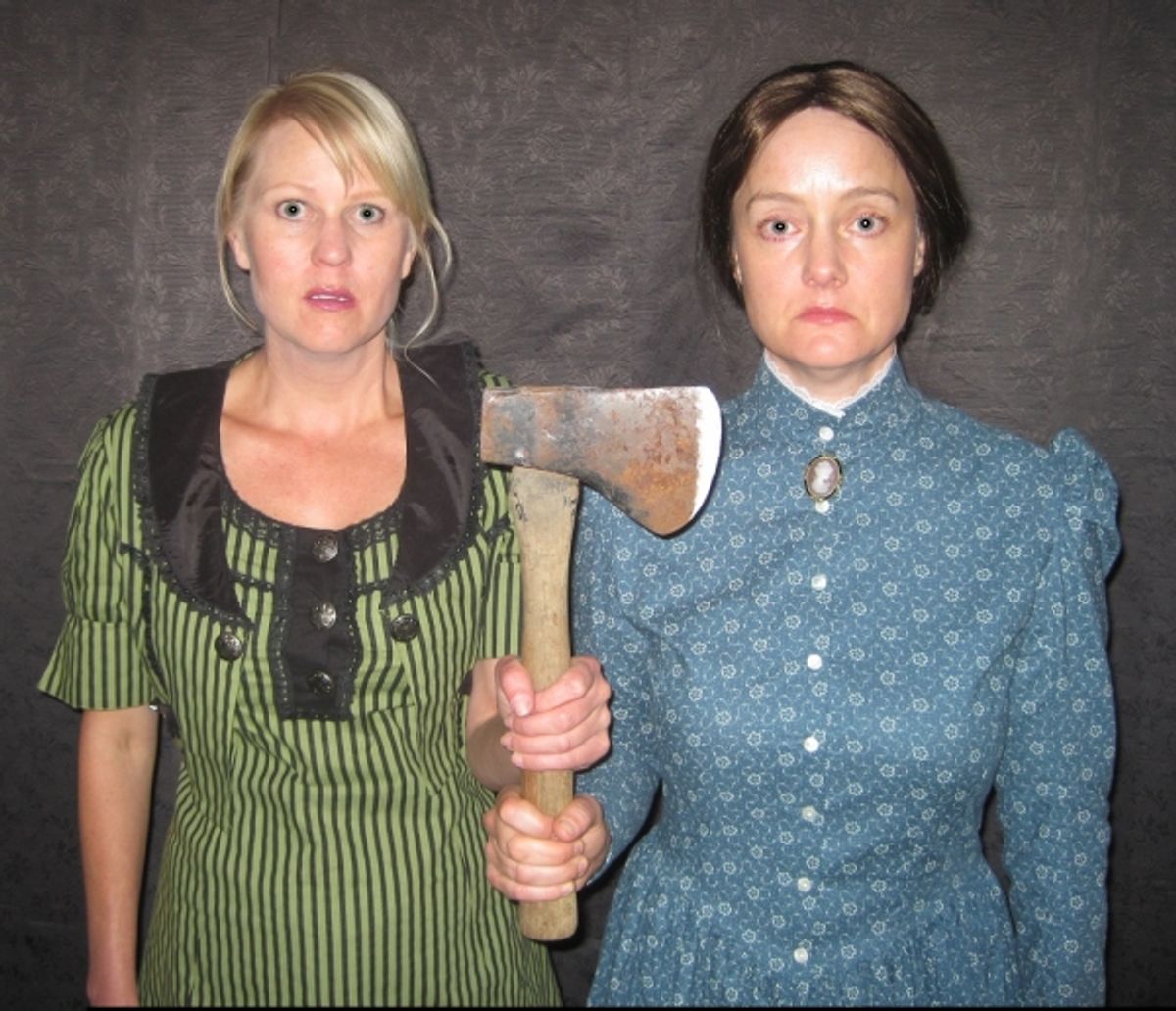 Did she or didn''t she do it? The two Lizzies (Meg Wallace and Carolyn Crotty) present both fact and speculation on what happened August 4, 1892, when Lizzie Borden''s father and stepmother were found bludgeoned in their family home. at 