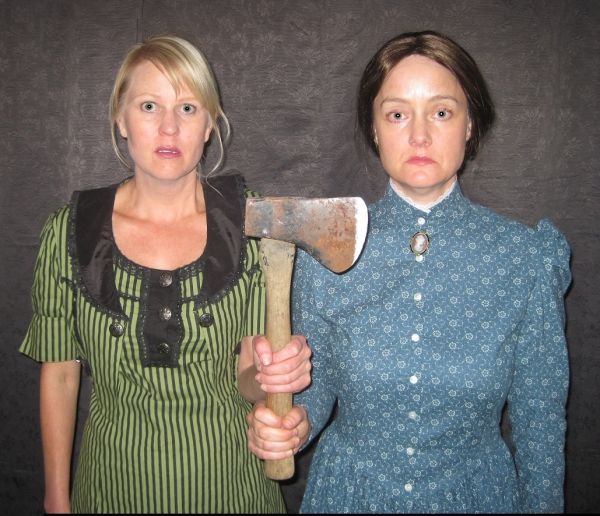 Did she or didn''t she do it? The two Lizzies (Meg Wallace and Carolyn Crotty) presen Photo