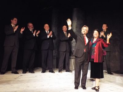 Front: George Hartpence and Carol Thompson.  Back, Left to right:  Greg Davis, Matthe Photo