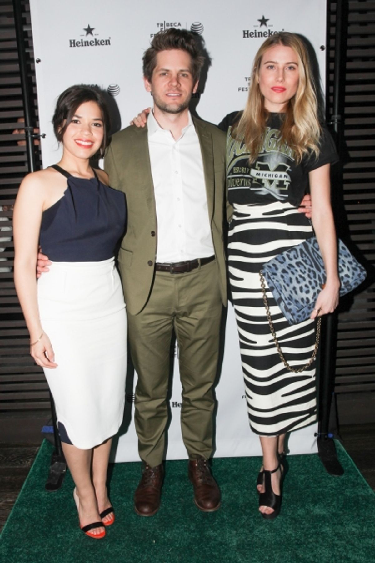 America Ferrera, Ryan Piers Williams, and Dree Hemingway at 