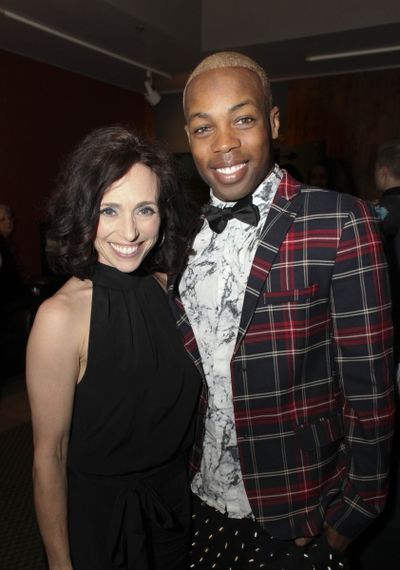 Director/Choreographer Dana Solimando and cast member Todrick Hall Photo