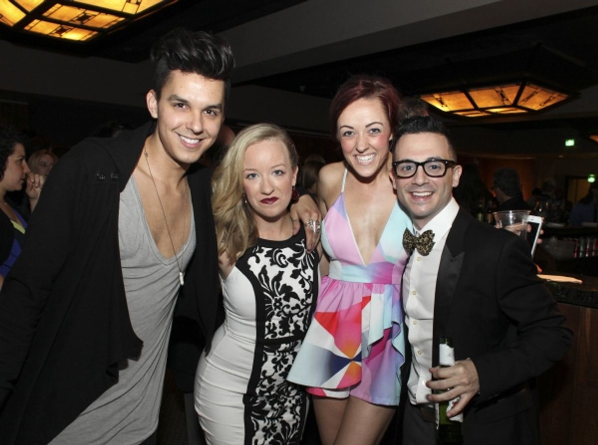 Cast member Jamie Joseph, Jaebbel Arce and cast members Jenna Wright and Dane Wagner  at 