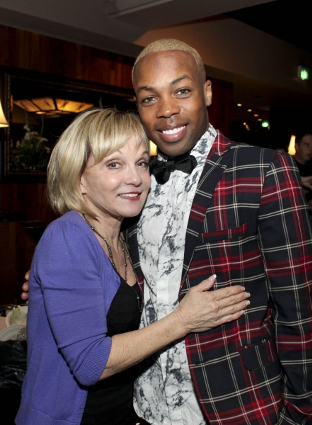 Producer Kathy Rigby and cast member Todrick Hall at 