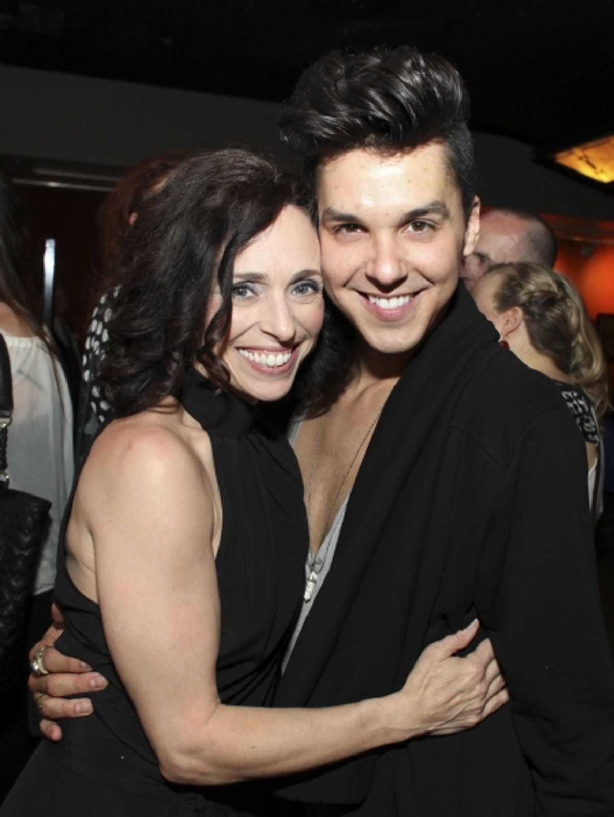 Director/Choreographer Dana Solimando and cast member Jamie Joseph at 