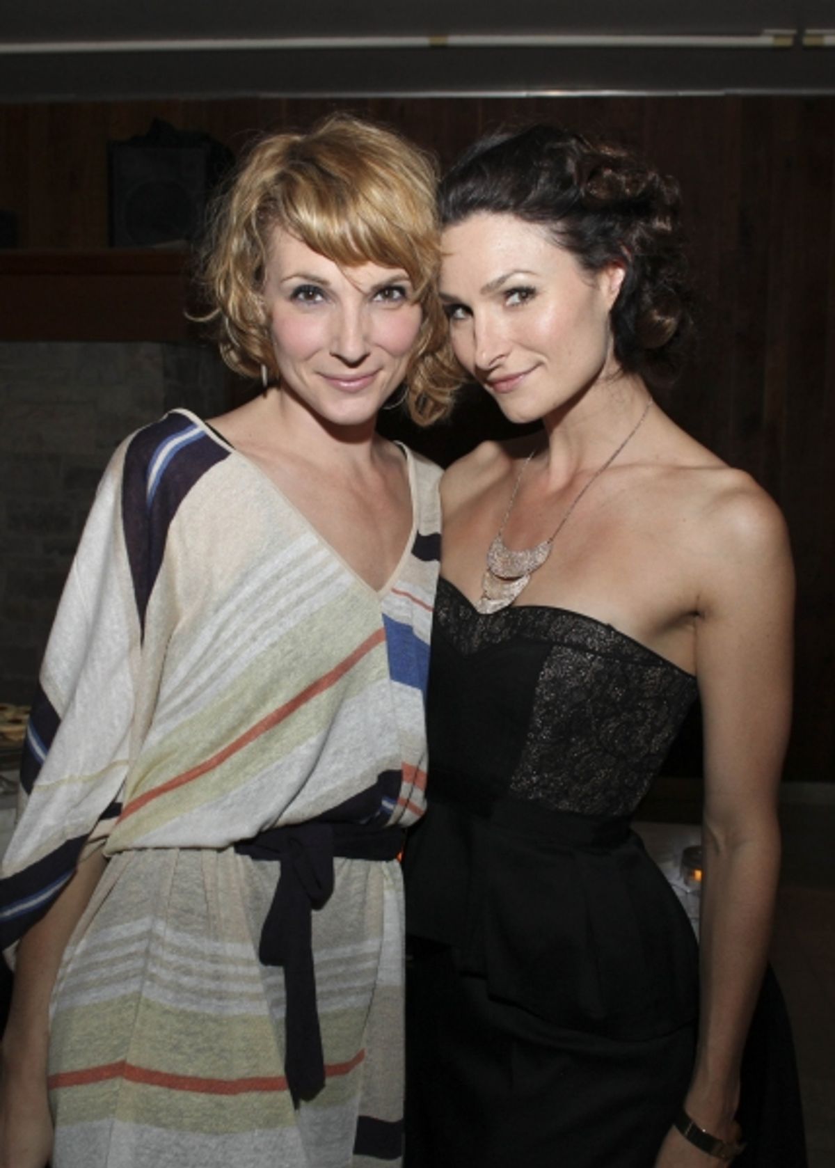 Cast members Chryssie Whitehead and Lauren Decierdo at 