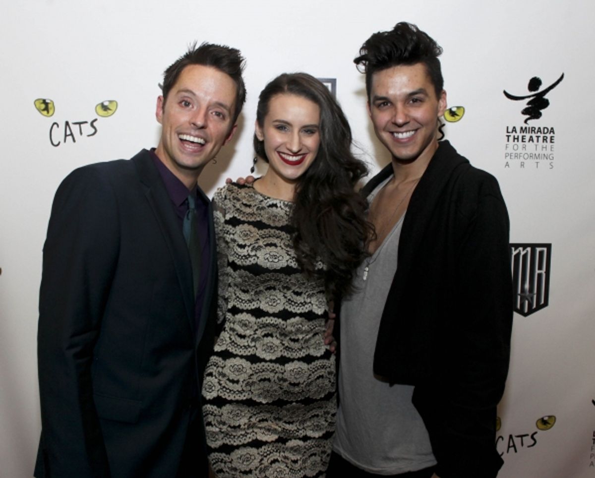 Cast members Daniel Dawson, Madison Mitchell and Jamie Joseph at 