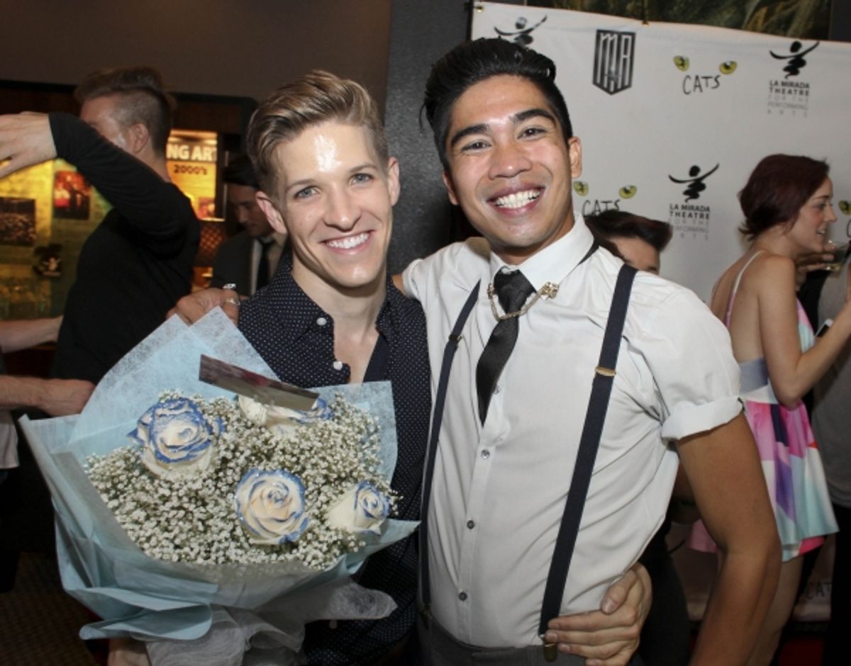 Cast members Jake Dupree and Steven Agdeppa  at 